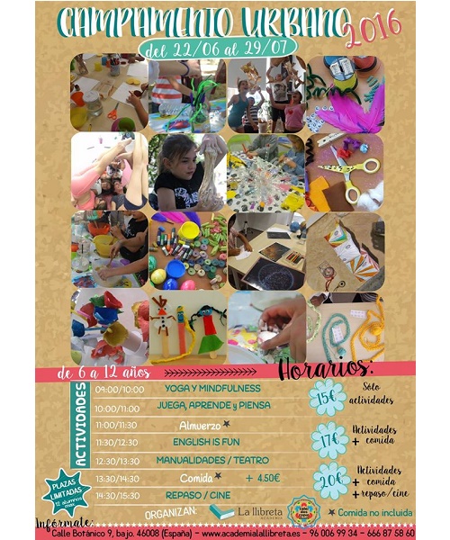 escuelas de verano en valencia