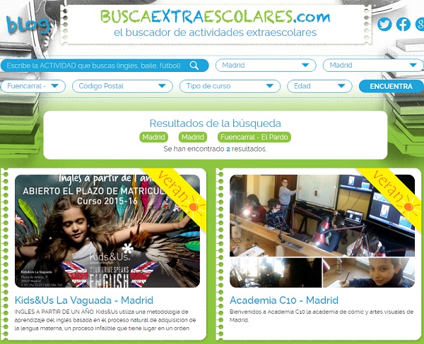 extraescolares en MADRID