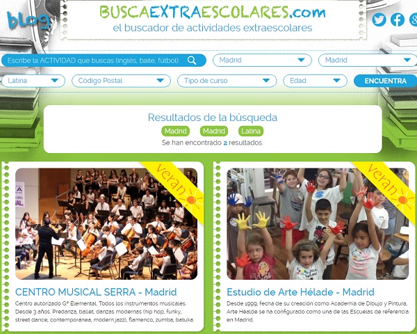 extraescolares en MADRID