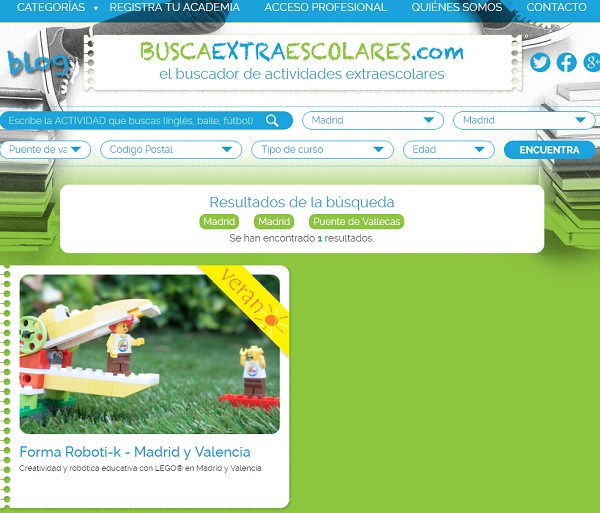 extraescolares en MADRID