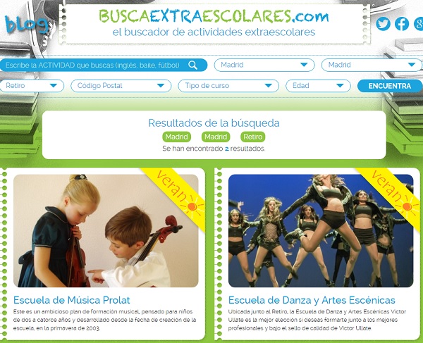 extraescolares en MADRID