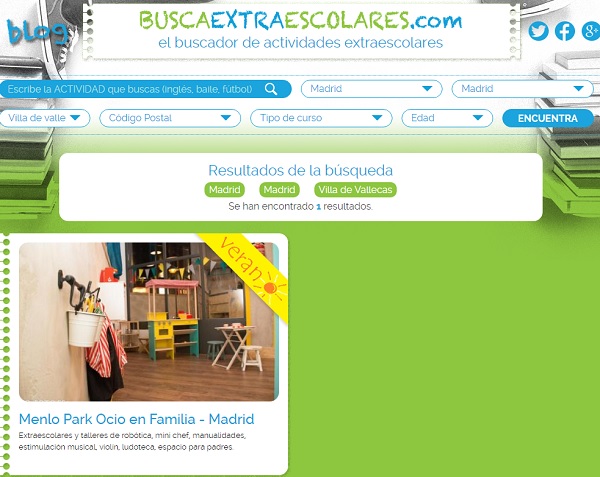 extraescolares en MADRID