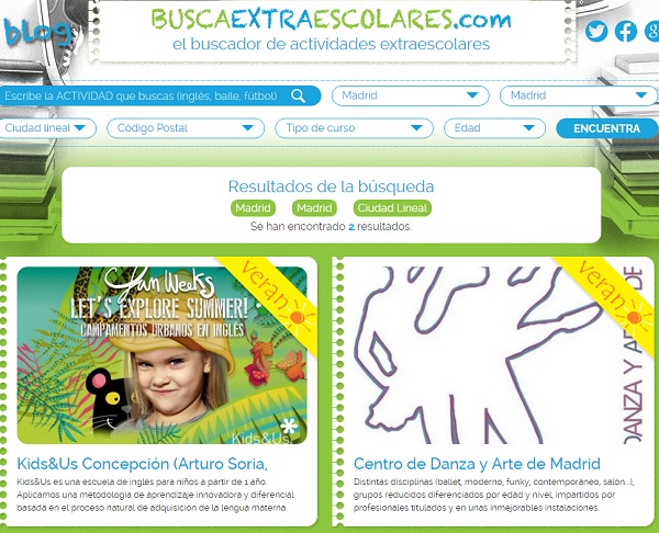extraescolares en MADRID