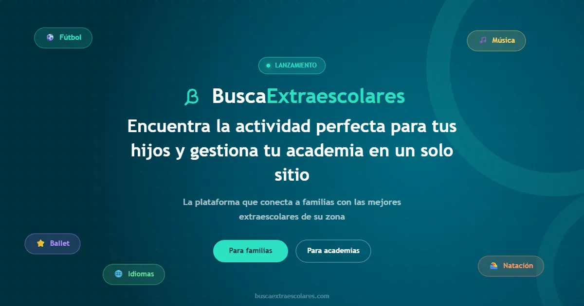 Presentamos BuscaExtraescolares