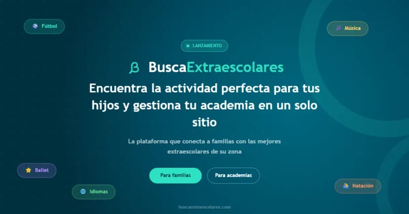 Presentamos BuscaExtraescolares