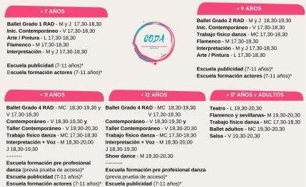 Academia de baile y artes escénicas