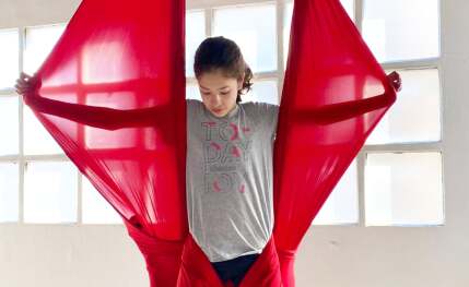 Danza Aérea, telas, aro