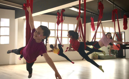 Danza Aérea, telas, aro