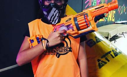 Batallas con pistolas Nerf