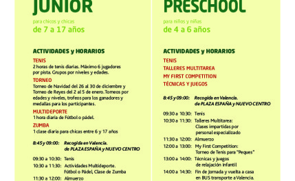 Club de  tenis, pádel y actividades deportivas 